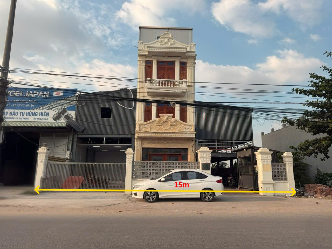 Cho thuê mặt bằng 405m2 mặt đường Mạc Đăng Doanh, Dương Kinh, Hải Phòng