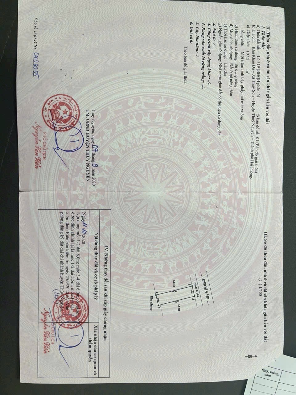 Bán đất khu phân lô khâu Da