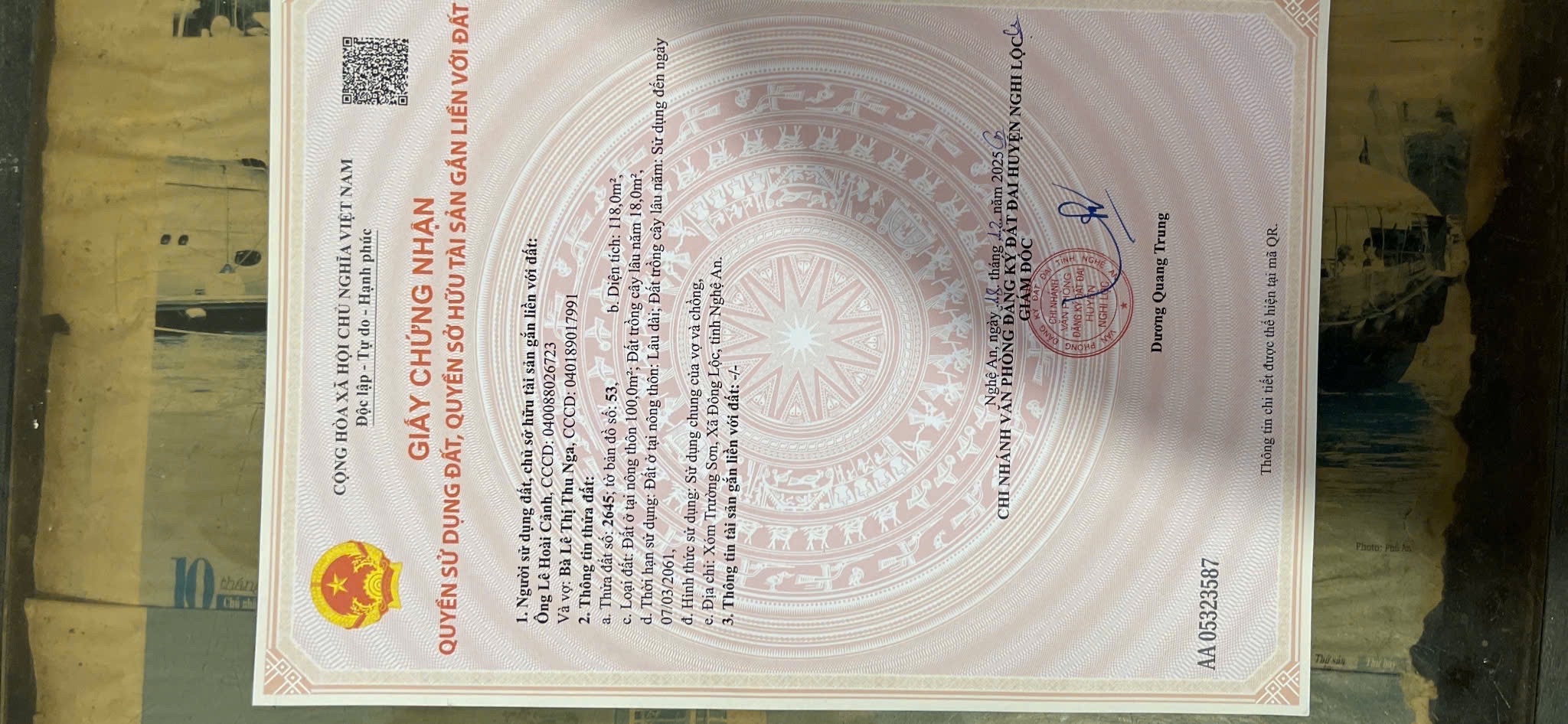 Bán lô đất xóm Trường Sơn, xã Đông Lộc, Thành phố Vinh, Nghệ An