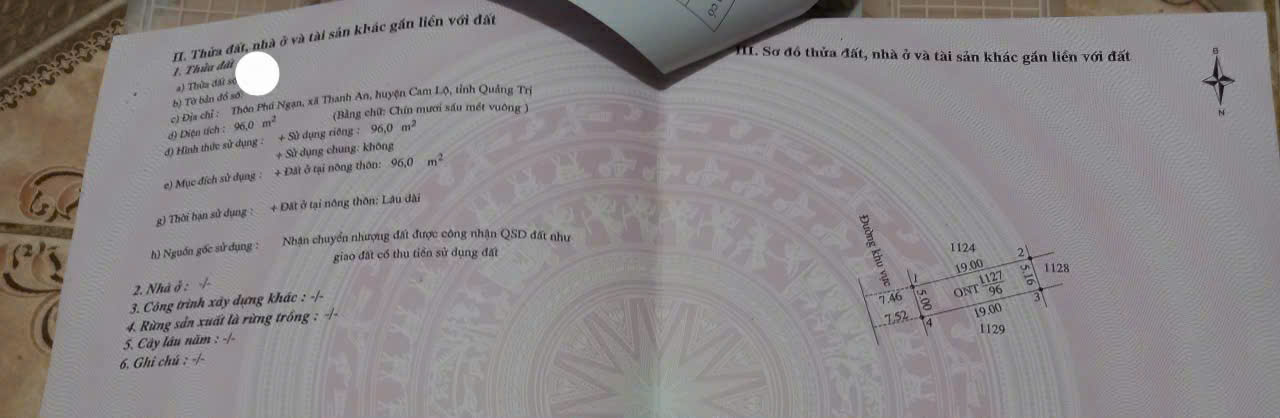 Đất Thanh An mặt tiền nhựa sát Bệnh viện 268