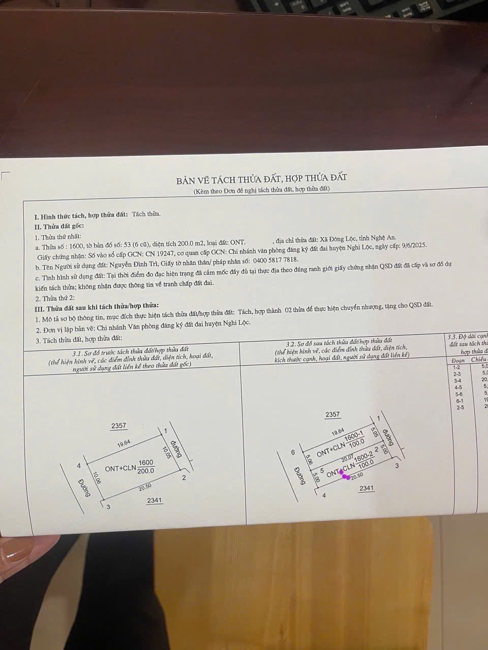 Bán đất 100m2 Nghi trường- 1ty9