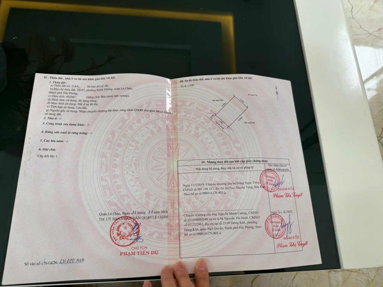 Cần tiền bán gấp căn nhà 40m tại Hào Khê, Kênh Dương, Hải Phòng