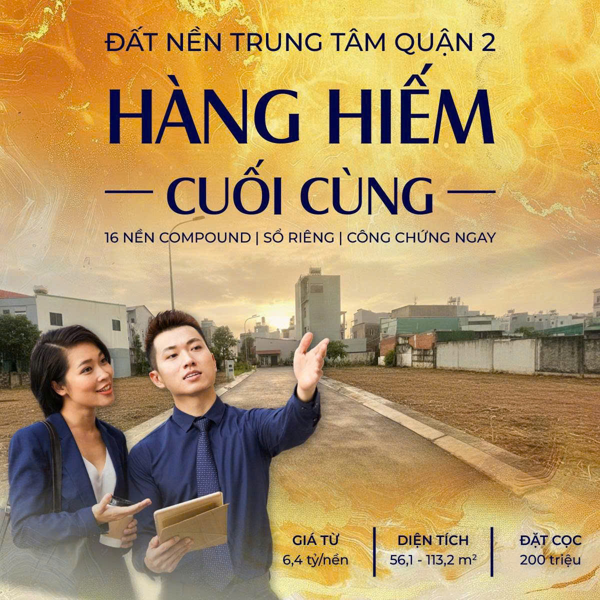 16 NỀN COMPOUND CUỐI CÙNG TẠI BÌNH TRƯNG, QUẬN 2