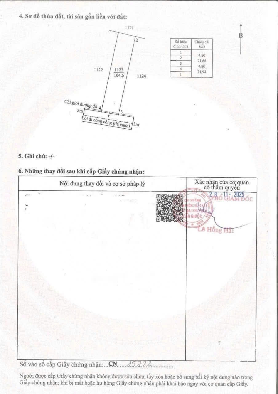 9 Lô đất thổ cư xã Mỹ Lộc, Long An 103-112m² giá 1 tỷ - Sổ hồng riêng, lối đi thuận tiện!
