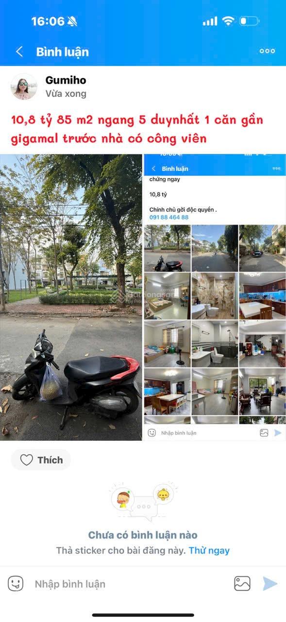 Nhà bán Hiệp Bình Chánh Thủ Đức 85m² giá 10,8 tỷ - Mặt tiền đường số, khu phân lô