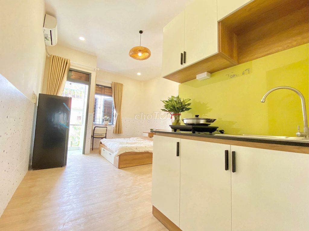 Căn hộ cho thuê 35m² Nguyễn Gia Trí - Bình Thạnh, giá chỉ 6.1 triệu