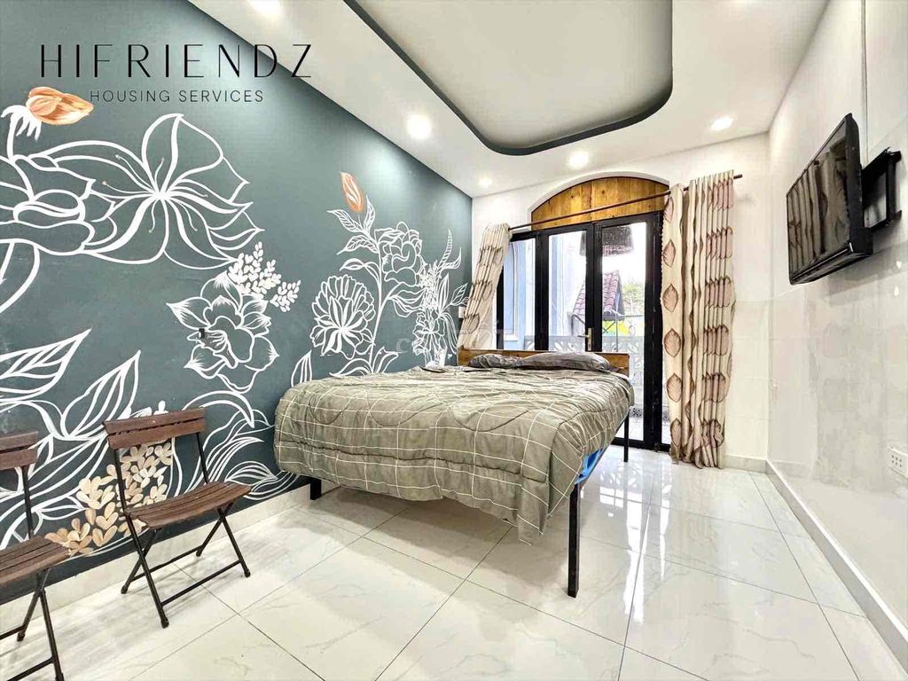 Cho thuê phòng CHDV tại Quận 8 - Ban công siêu thoáng, đầy đủ nội thất chỉ 4.4 triệu