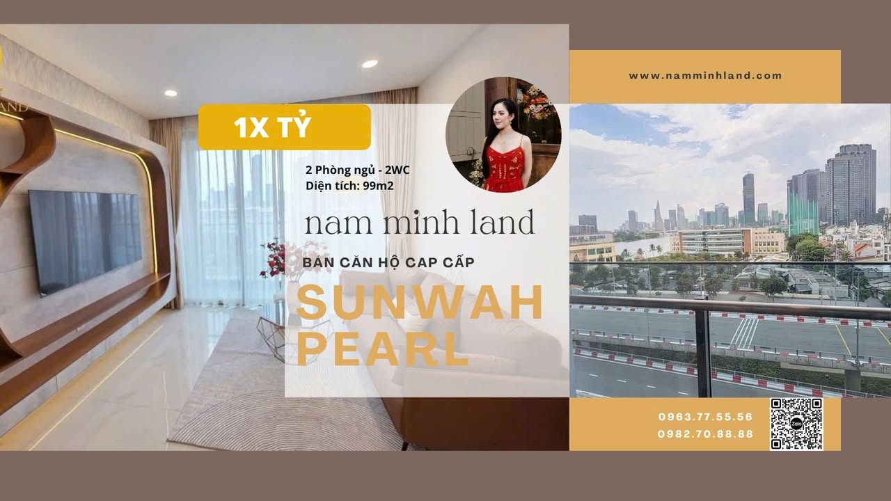 Căn hộ cao cấp Sunwah Pearl Quận Bình Thạnh 98m² giá 15 tỷ - View Thủ Thiêm tuyệt đẹp!