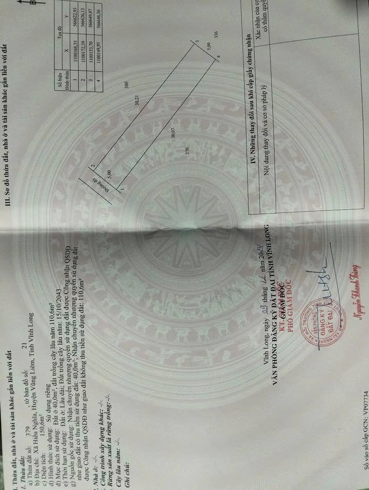 Đất nền 150m² tại Ấp Hiếu Hậu, Xã Hiếu Nghĩa, Vĩnh Long - Sổ hồng thổ cư, giá chỉ 100 triệu