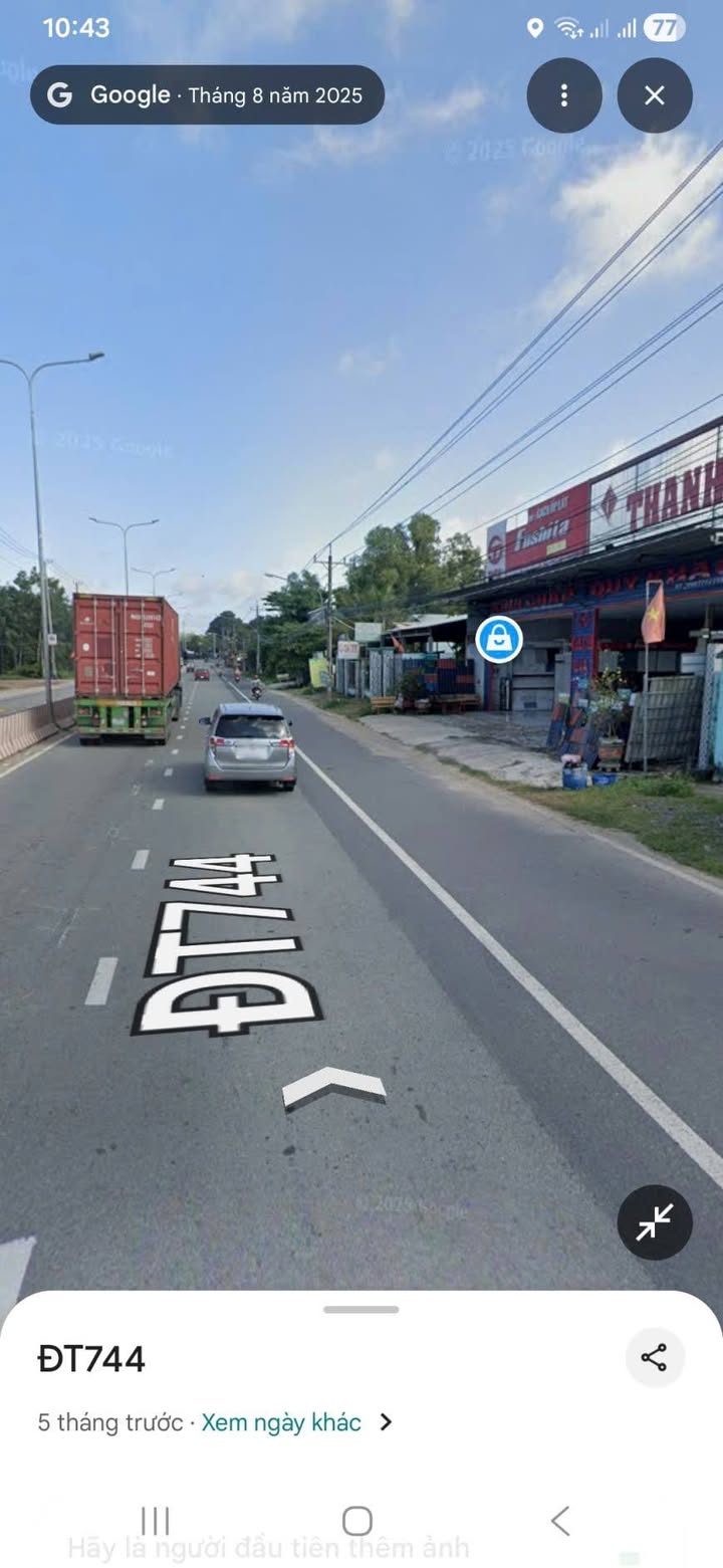 Kho hàng mặt tiền đường DT744 530m² giá 5 tỷ - Đầu tư sinh lời ngay!