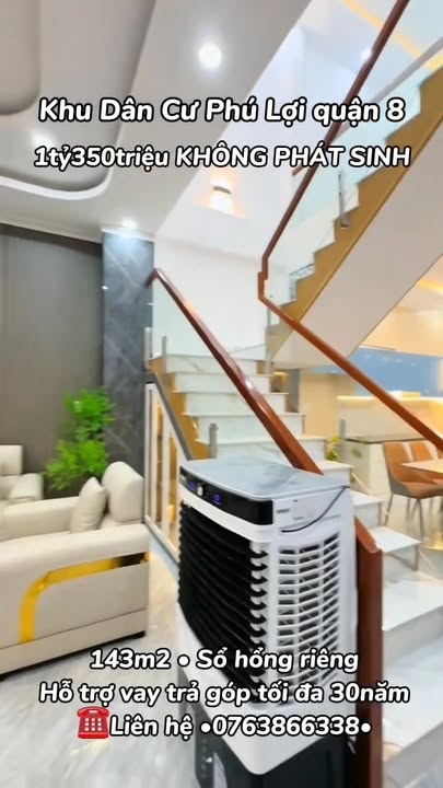 Nhà phố KDC Phú Lợi Quận 8 143m² giá 1.35 tỷ - Sở hữu ngay nhà đầy đủ nội thất!