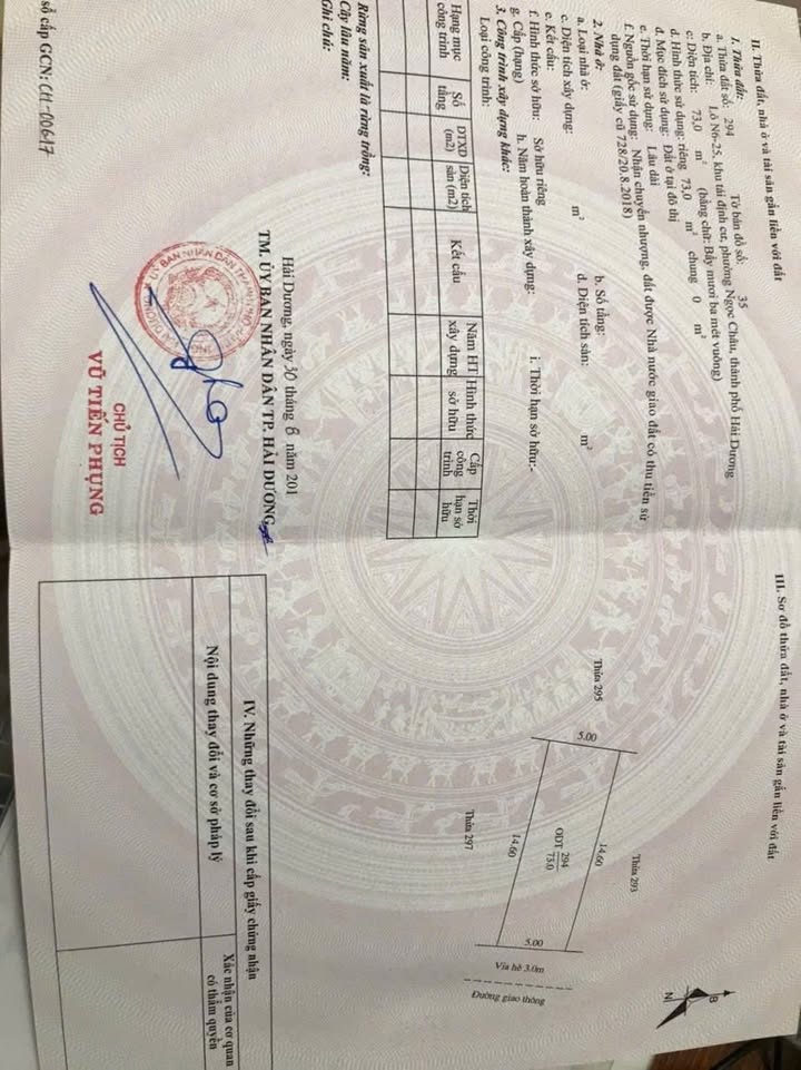 Lô đất đẹp tại phường Ngọc Châu, Hải Dương 73m² giá 3 tỷ - Đầu tư sinh lời ngay!