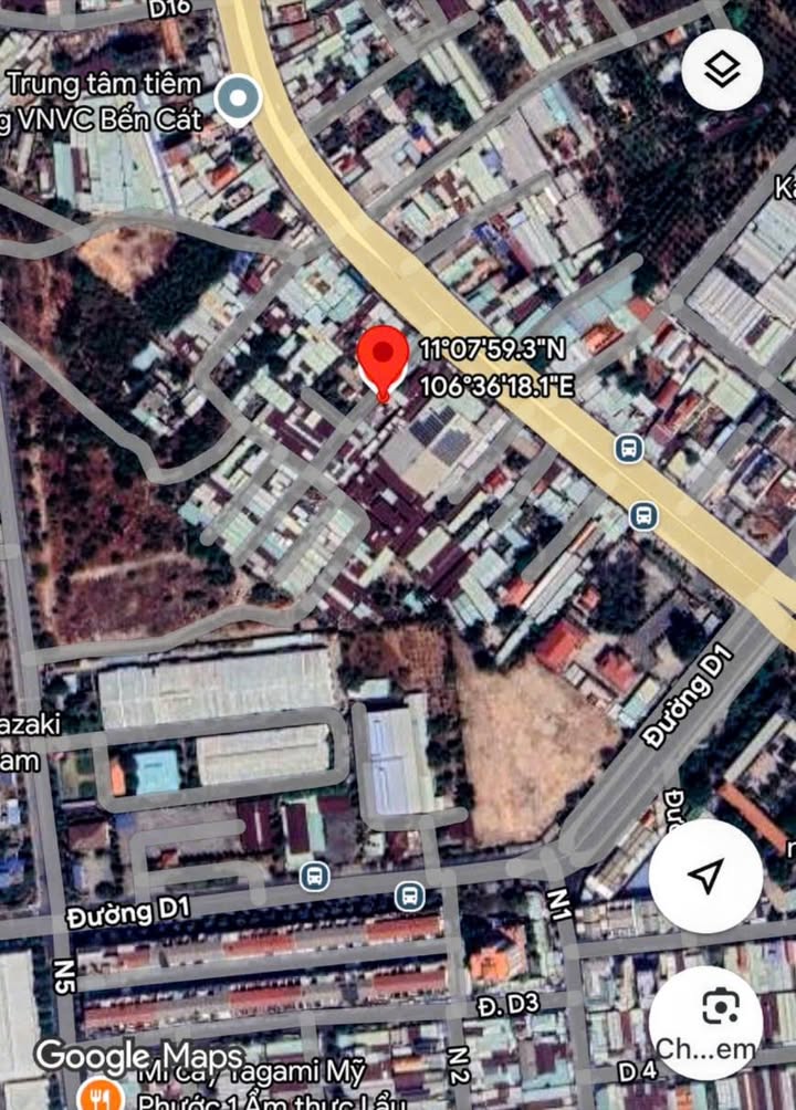 Đất thổ cư Mỹ Phước Bến Cát 97m² giá 1.5 tỷ - Vị trí đắc địa gần chợ