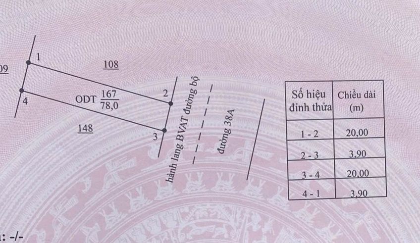 Đất mặt đường 38A, xã Mỹ Phúc, 78m² giá 2 tỷ - Kinh doanh thuận lợi!