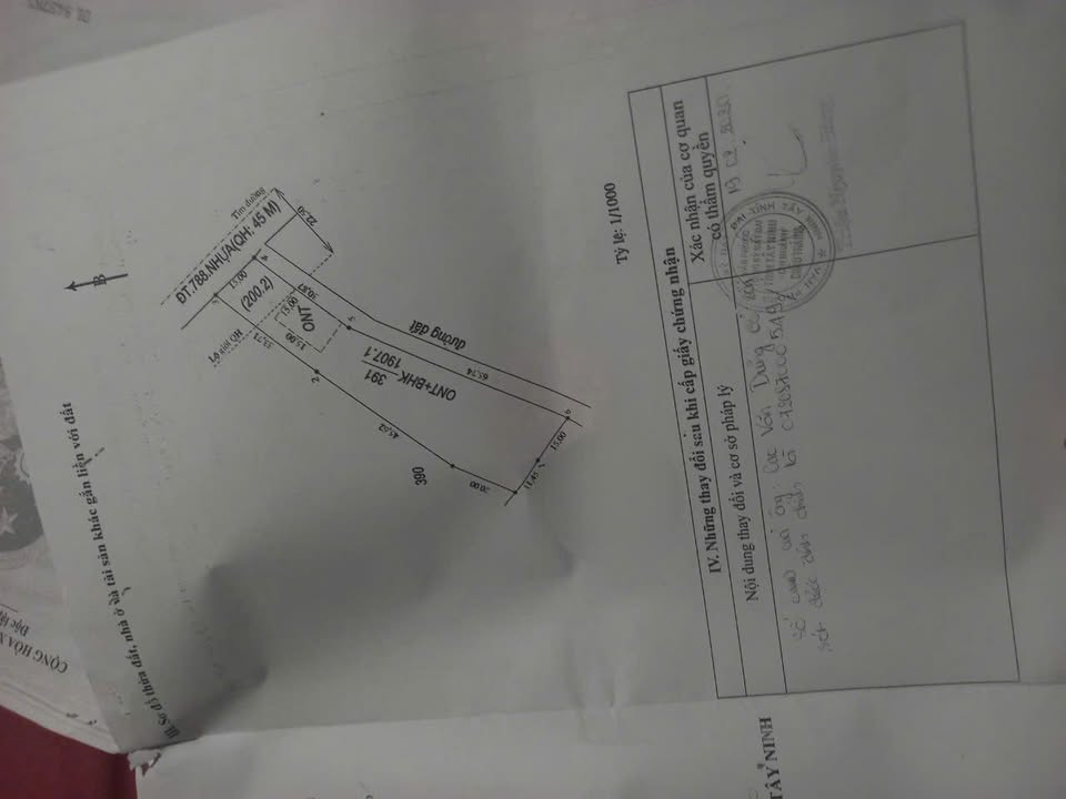 Đất nền mặt tiền đường 788, xã Phước Vinh, 1440m² giá 2 tỷ - Đầu tư sinh lời ngay!