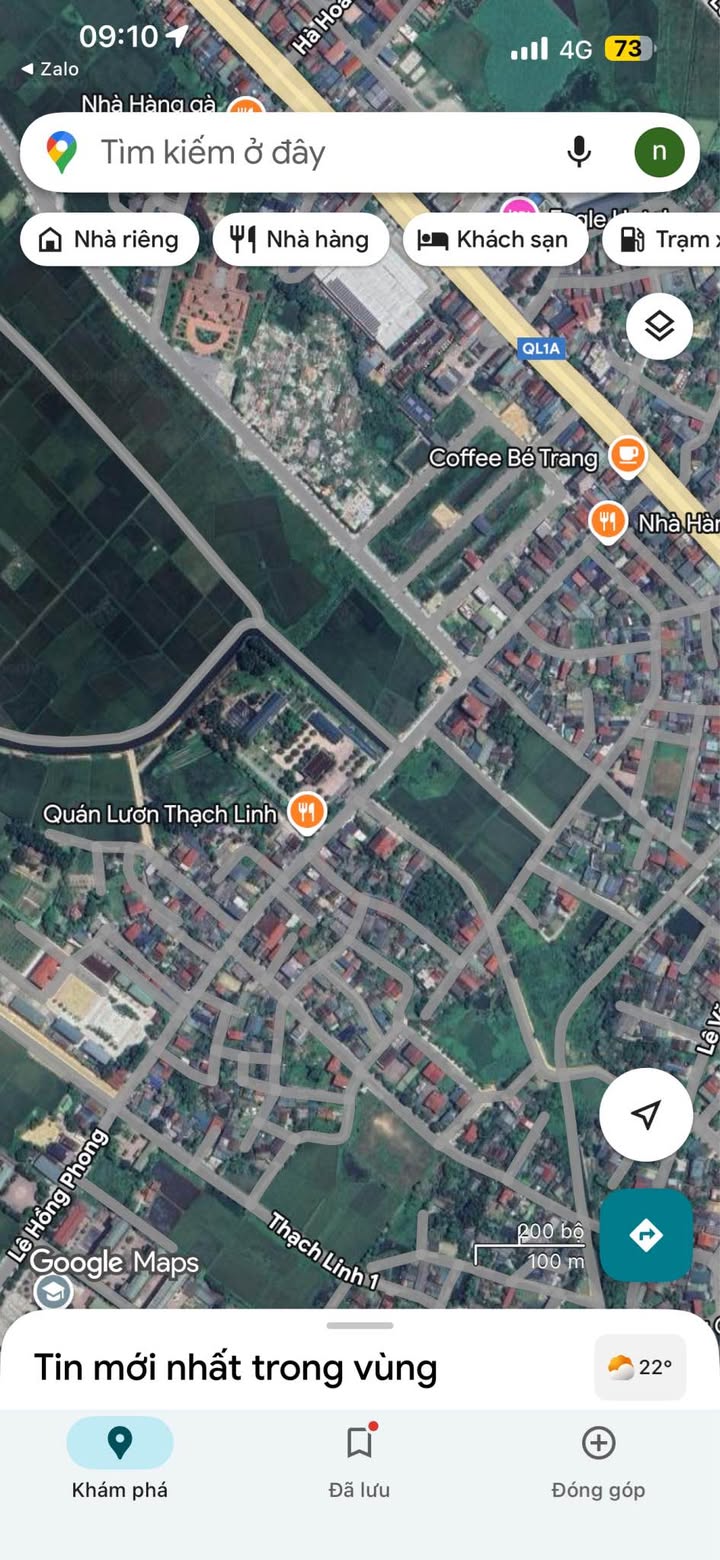 Đất kinh doanh mặt tiền đường Lê Hồng Phong, Thạch Hạ 109m² giá 5.2 tỷ - Đầu tư sinh lời ngay!