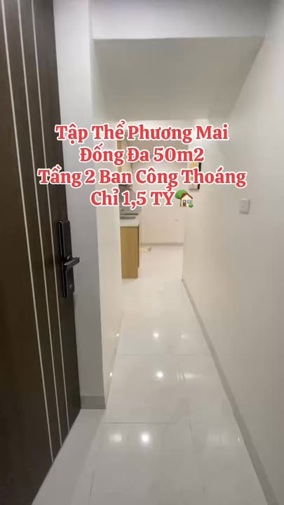 Căn hộ tập thể Phương Mai, Đống Đa 50m² giá 1.5 tỷ - Thiết kế hiện đại, ban công thoáng mát!