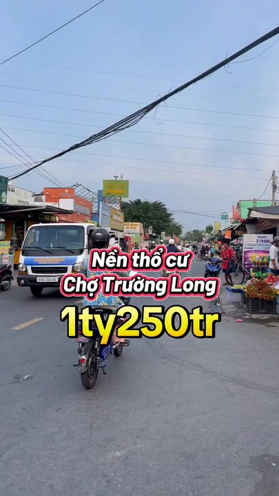 Đất nền thổ cư góc 2 mặt tiền tại chợ Trường Long, 56m² chỉ 1.25 tỷ - Đầu tư sinh lời!