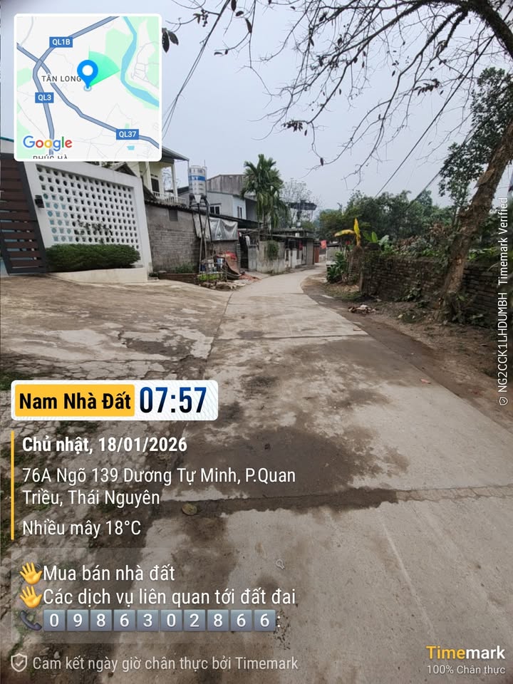 Đất nền Tân Long, Thái Nguyên 194m² - Vị trí đắc địa, đầu tư sinh lời!