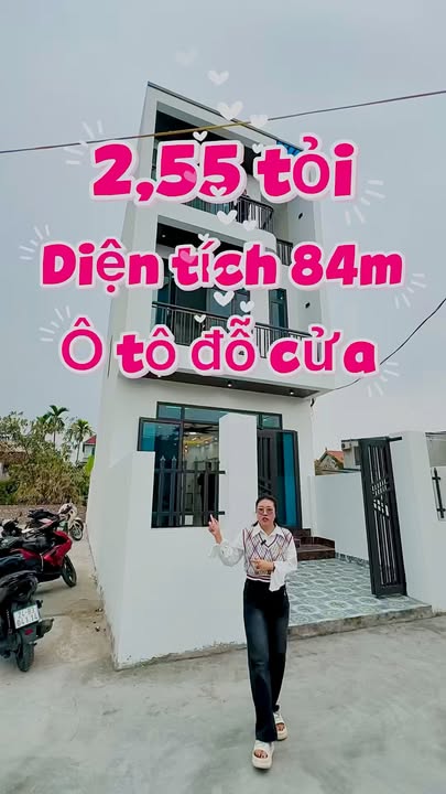 Nhà độc lập lô góc An Dương 83,9m² giá chỉ 2,55 tỷ - Sân đỗ ô tô rộng như sân vận động!