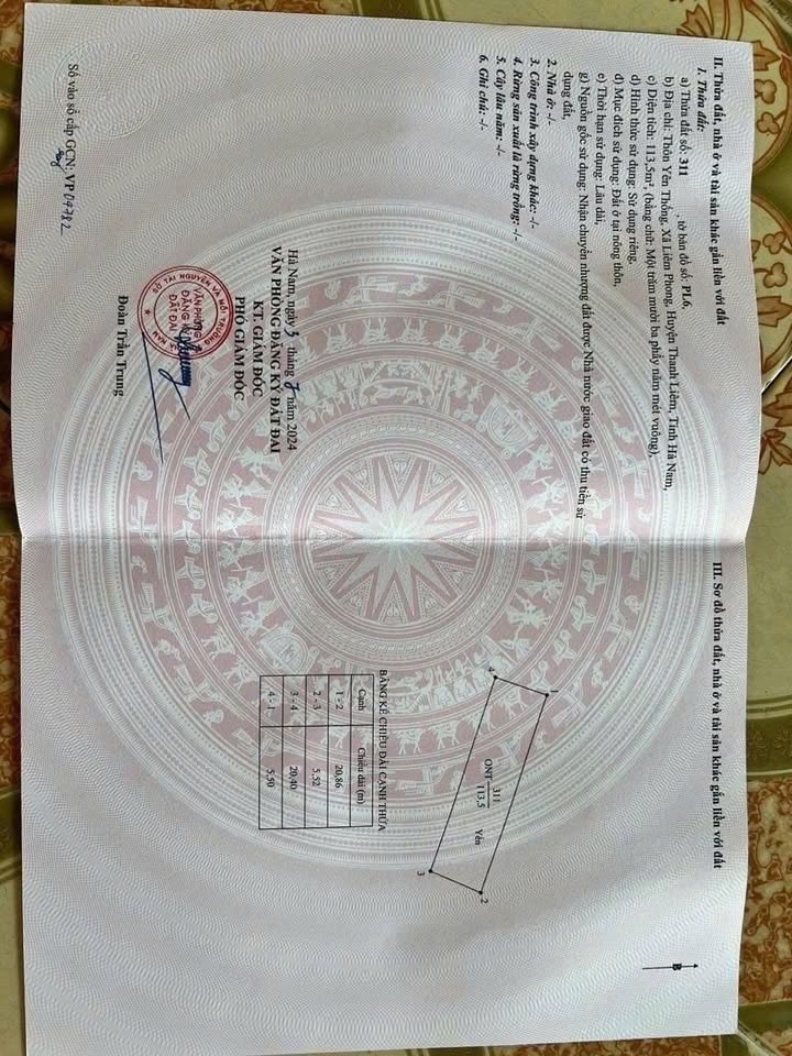 Đất nền dự án Osen, Liêm Phong 113m² giá chỉ 2.26 tỷ - Cơ hội đầu tư hấp dẫn!