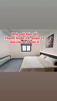 Townhouse Thạnh Xuân 24, Quận 12, 56m² giá 6.38 tỷ - Nhà mới đón Tết!