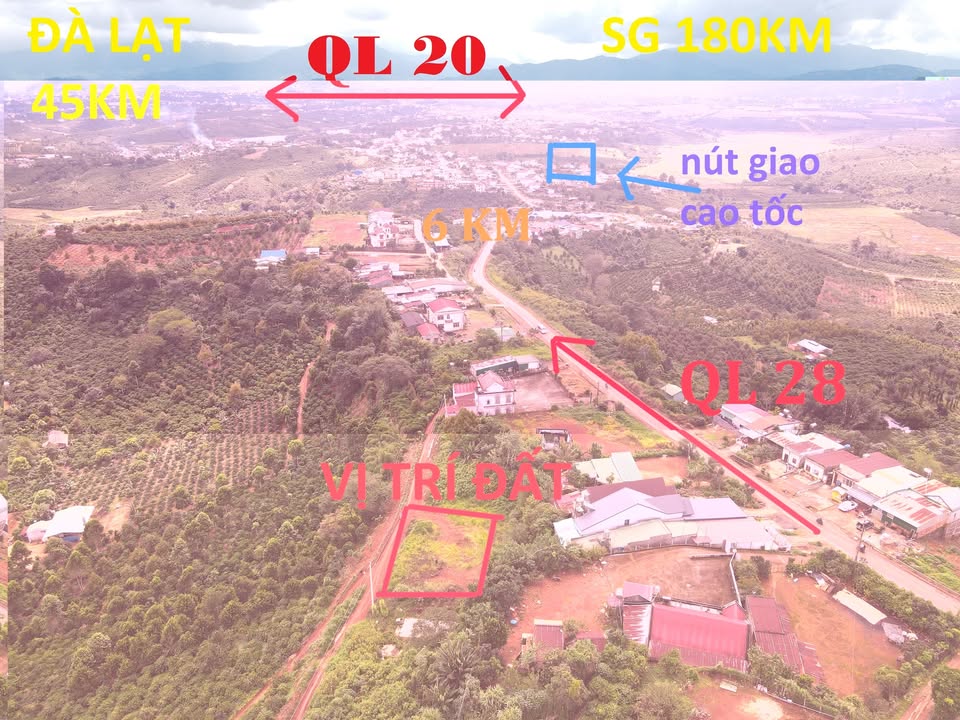 Đất nền view săn mây tại Tân Châu, Di Linh 500m² giá chỉ 1 tỷ - Cơ hội đầu tư hiếm có!