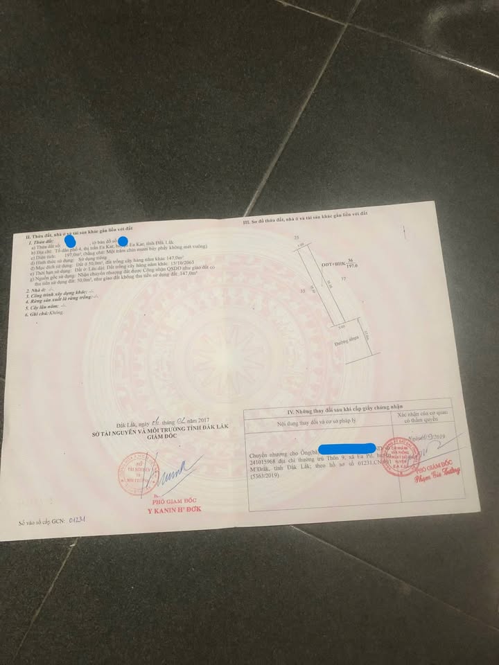 Đất thổ cư Khối 4, Thị trấn Ea Kar 200m² - Giá thỏa thuận hấp dẫn!