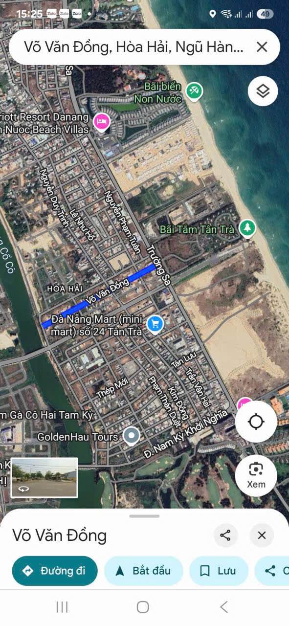 Đất nền 90m² Võ Văn Đồng - Đà Nẵng giá 6.5 tỷ - Hướng Tây Bắc, gần sông!