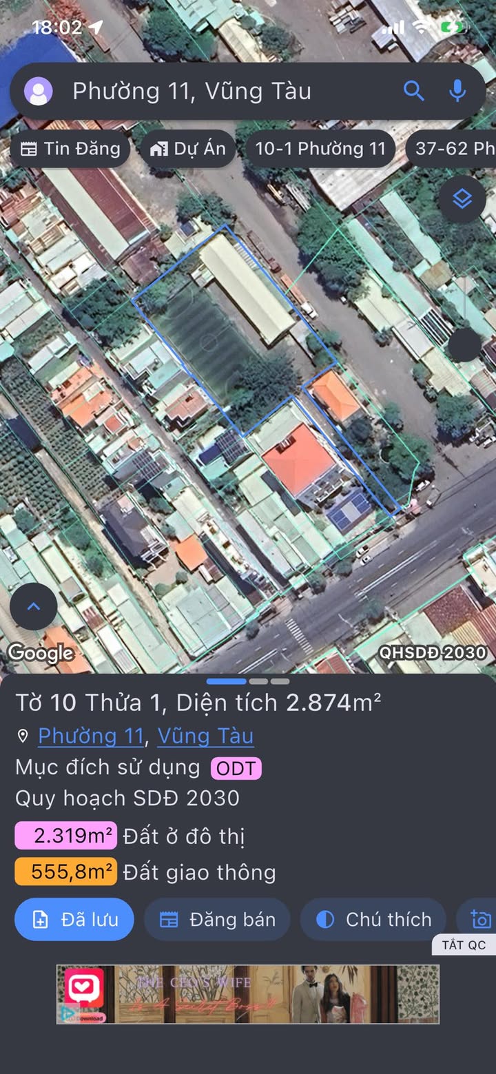 Đất mặt tiền đường 30/4, Vũng Tàu 2900m² giá 70 tỷ - Cơ hội hiếm có!