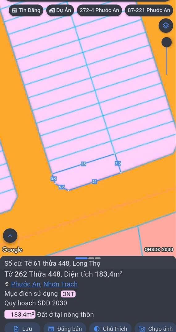 Đất nền Tái Định Cư Long Thọ 183m² giá tốt - Cơ hội đầu tư hấp dẫn!