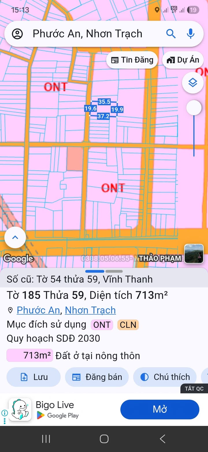 Đất thổ cư 300m² tại 1 sẹt Hùng Vương, xã Tân Long, giá 3 tỷ - Cơ hội đầu tư tuyệt vời!