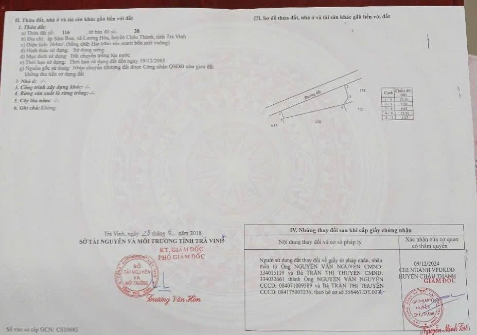 Đất nền ấp Sâm Bua, Châu Thành, Trà Vinh 6181m² giá 6.181 tỷ - Cơ hội đầu tư tuyệt vời!