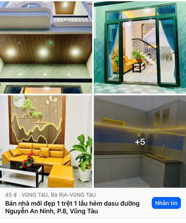 Nhà mới đẹp 1 trệt 1 lầu, hẻm Dasu Nguyễn An Ninh, 46.5m² giá 4.5 tỷ - Sẵn sàng vào ở ngay!