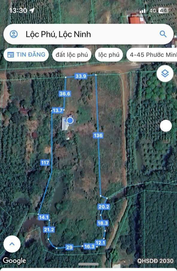 Đất thổ cư Lộc Phú Lộc Ninh 4400m² giá 1.6 tỷ - Tiềm năng đầu tư lớn!