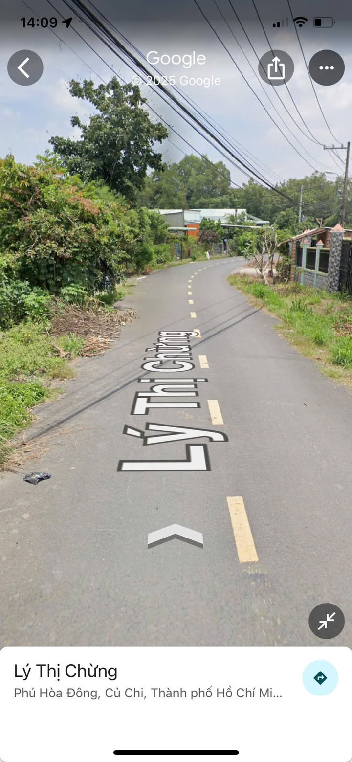 Đất góc 2 mặt tiền đường Lý Thị Chừng, Củ Chi 110m² - Sổ hồng riêng, giá chỉ 1.85 tỷ!