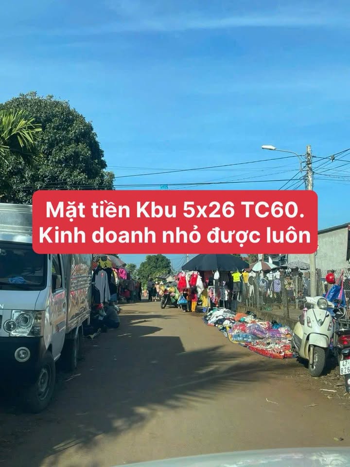 Đất thổ cư hẻm cấp 1 Buôn Kbu, Hòa Khánh - 130m² giá 595 triệu - Kinh doanh ngay!