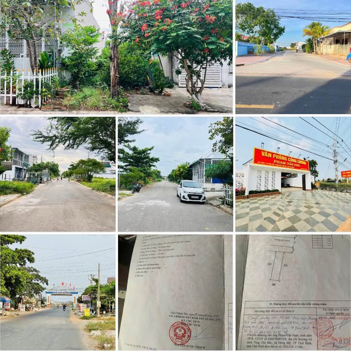 Đất nền Hàm Liêm 95m² giá 1.37 tỷ - Vị trí thuận lợi gần chợ và trường học!