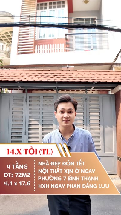 Nhà đẹp hẻm xe hơi Nơ Trang Long, Bình Thạnh 72m² giá 14 tỷ - Đón Tết ngay!