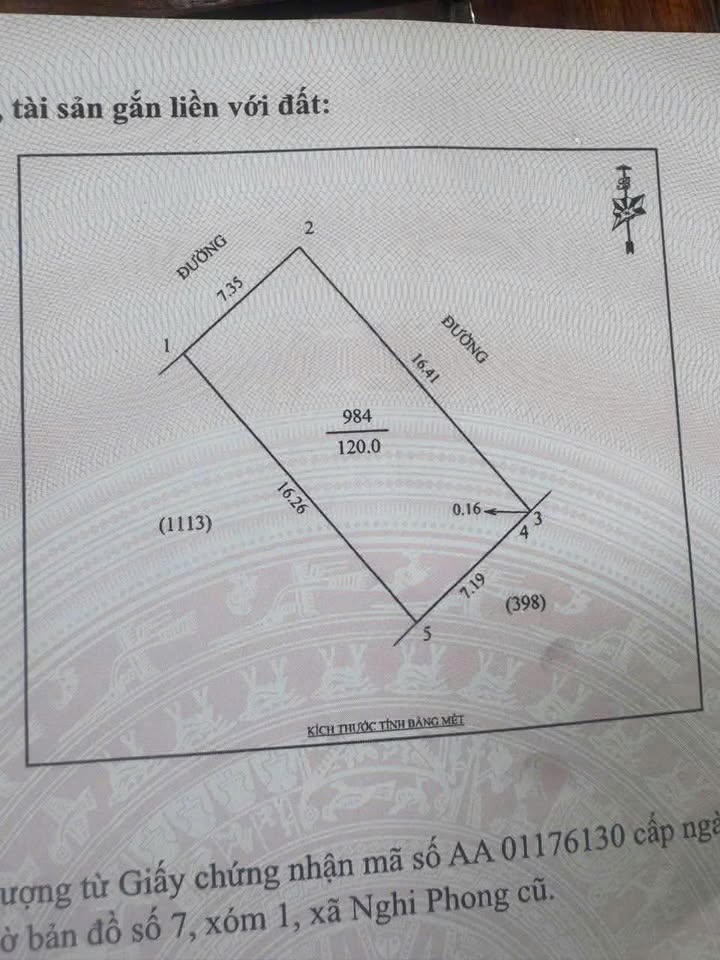 Đất 2 mặt đường xóm 1, Nghi Phong 120m² giá chỉ 2 tỷ - Cơ hội đầu tư tuyệt vời!