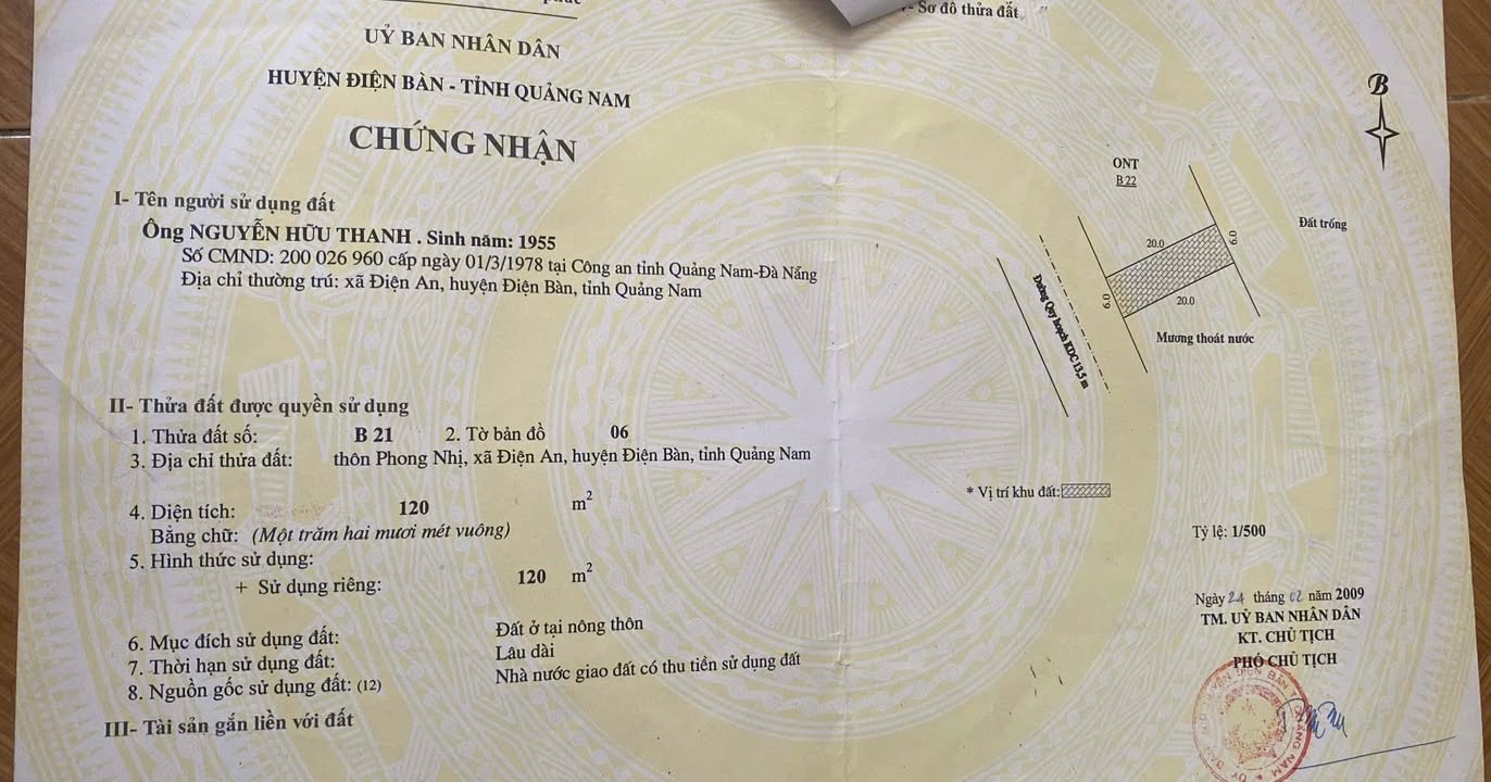 Lô đất Phường Điện Nam Trung 120m² giá 2.1 tỷ - Vị trí thuận lợi gần siêu thị Go