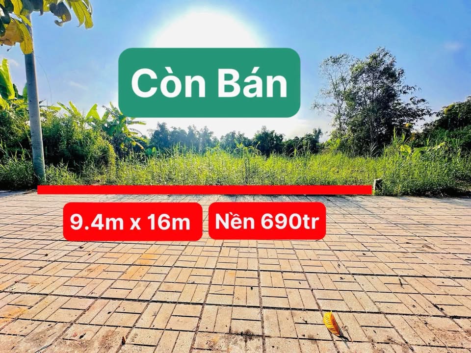 Đất vườn Cần Thơ 160m² giá chỉ 750 triệu - Sổ hồng chính chủ!