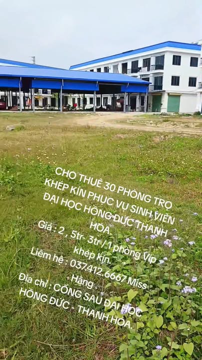Cho thuê mặt bằng kinh doanh mặt tiền Đại Học Hồng Đức - Giá thỏa thuận hợp lý!