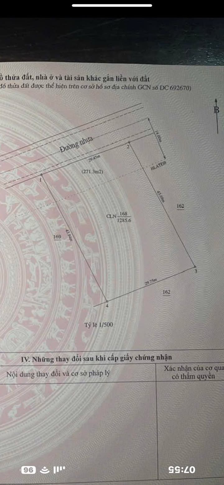 Đất nền Phường Uyên Hưng, Tân Uyên 1290m² giá 10 tỷ - Cơ hội đầu tư sinh lời!
