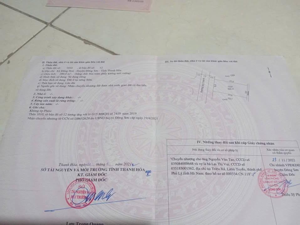 Đất nền Đông Hòa - Thanh Hóa 200m² giá 1.2 tỷ - Cơ hội đầu tư tuyệt vời!