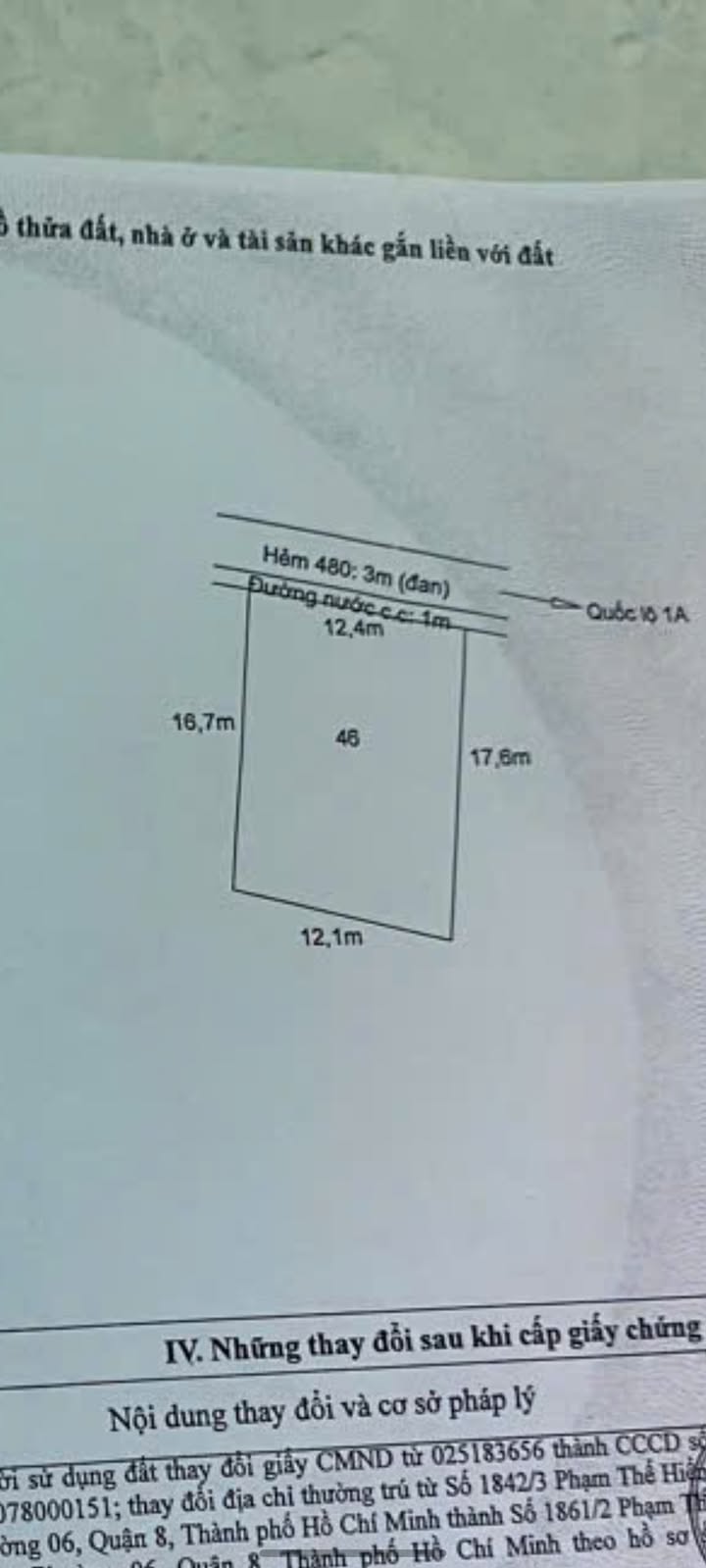 Đất thổ cư 210m² Phường 4, TP Tân An giá 2.7 tỷ - Sổ hồng chính chủ, đường ô tô