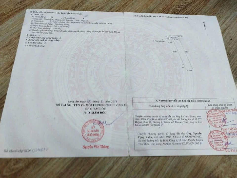 Đất nền đẹp tại phường 6, Tân An, 130m² giá 1.45 tỷ - Cơ hội đầu tư hấp dẫn!