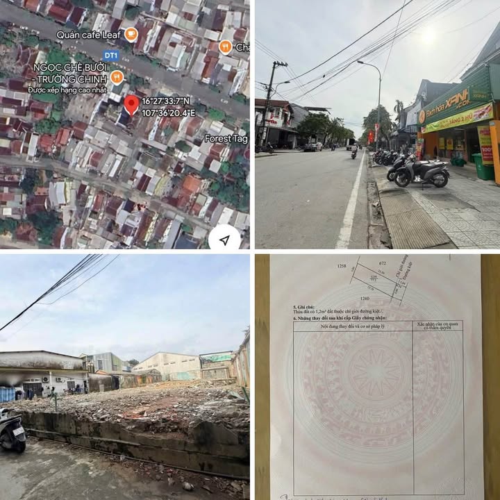 Đất kiệt ô tô Trường Chinh, Huế 77m² giá 3,49 tỷ - Đầu tư sinh lời ngay!