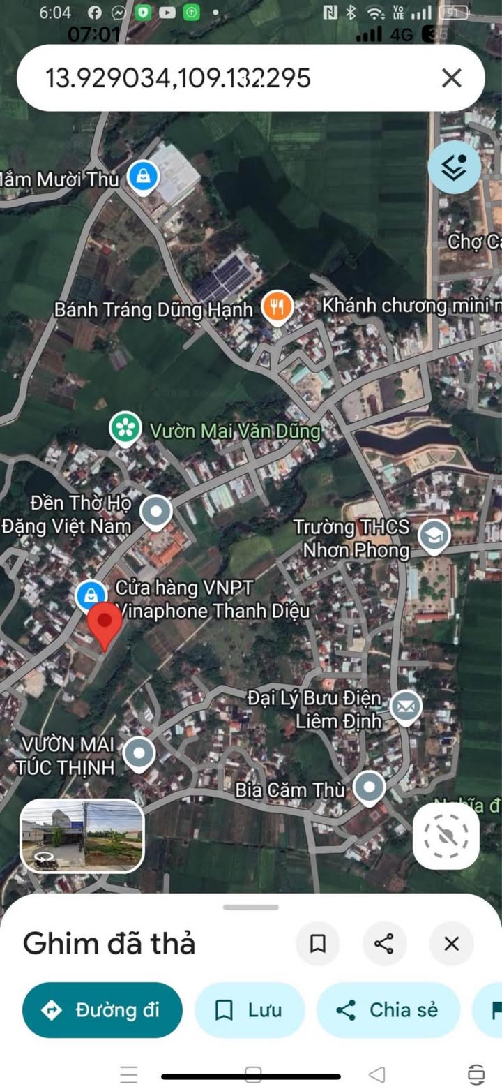 Đất nền Nhơn Phong, Thị xã An Nhơn 100m² giá 700 triệu - Sổ đỏ chính chủ!