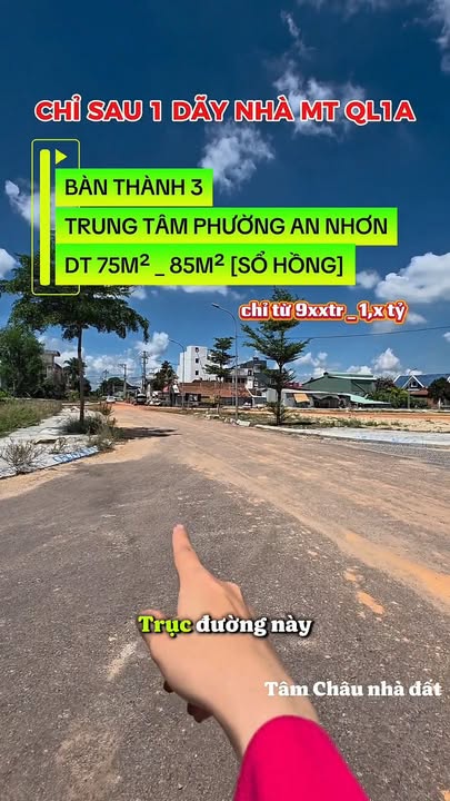 Đất nền Khu Bàn Thành 3 An Nhơn 75m² giá 900 triệu - Đầu tư sinh lời ngay!